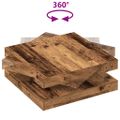 VidaXL konferenčný stolík otočný o 360 stupňov staré drevo
