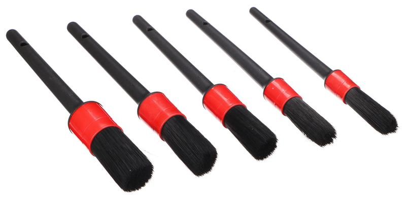 Sada mäkkých presných štetiec na čistenie auta CAR DETAILING BRUSH 5 SOFT, 5ks SIXTOL