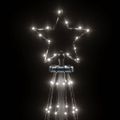 vidaXL Vianočný stromček, kužeľ 310LED, studené biele svetlo 100x300cm