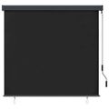vidaXL Vonkajšia zatemňovacia roleta 160x250 cm antracitová