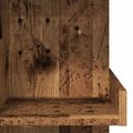 vidaXL Barový stôl s úložným stojanom Old Wood 100x48x101,5 cm