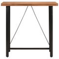 vidaXL Barový stôl 110x55x107 cm masívna akácia a železo