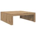 vidaXL Konferenčný stolík dub artisan 100x100x35 cm kompozitné drevo