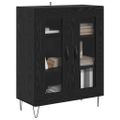 vidaXL Servírovacia skriňa Čierny dub 69,5 x 34 x 90 cm