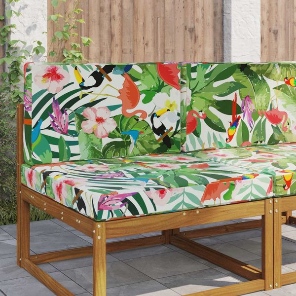 vidaXL Vankúš na vonkajšiu pohovku 2 pcs farebné Polyester
