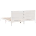 vidaXL Extra dlhá posteľ bez matraca biela 180x210 cm masívne drevo