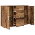 vidaXL Komoda staré drevo 90x29,5x65 cm kompozitné drevo