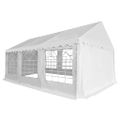vidaXL Záhradná markíza PVC 4x6 m biela