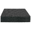 vidaXL Pad z gumových granúl na dvor Čierny 9 x 9 x 2 cm Guma