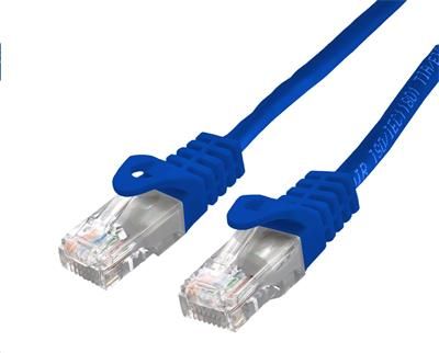 Kábel C-TECH patchcord Cat6, UTP, modrý, 2m