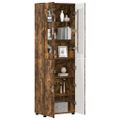 vidaXL Highboard FLORIN 60 x 35 x 182 cm Dymová dub Kompozitné drevo