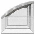 vidaXL Klietka pre sliepky 2 ks Strieborná 400 x 200 x 200 cm