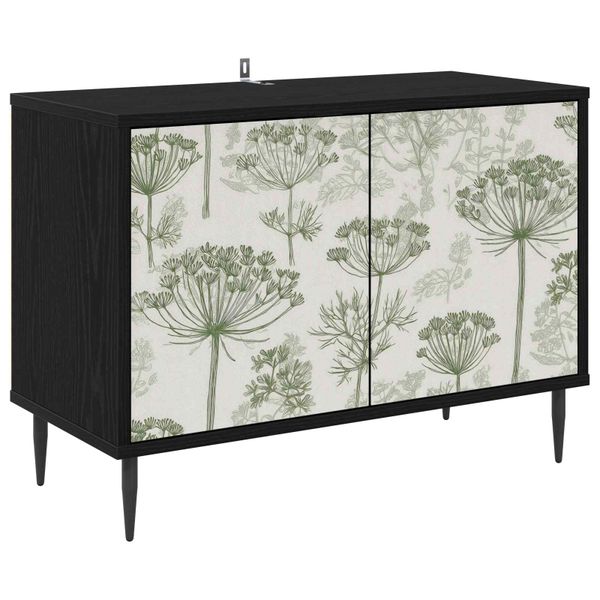 vidaXL TV skrinka GOTHA 69 x 33 x 50,5 cm Čierny dub Kompozitné drevo