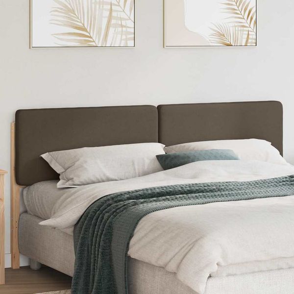 vidaXL Čalúnené čelo postele s čelnou doskou Hnedá a taupe 180 cm