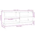 vidaXL Skrinka na topánky medovo-hnedá 110x34x45 cm masívna borovica