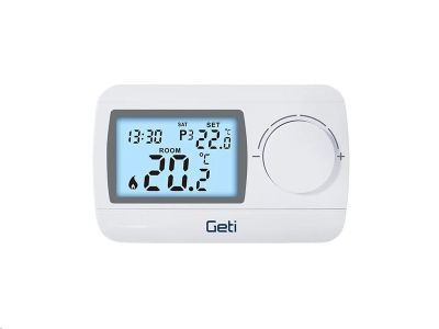 Termostat GETI GRT04 drátový programovateľný 7denný