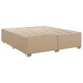 vidaXL Boxspring posteľ s matracom kapučínová 200x200 cm umelá koža