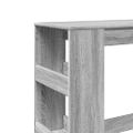 vidaXL Barový stôl s policami sivý sonoma 90x40x103,5 cm kompoz. drevo