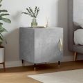 vidaXL Nočný stolík betónový sivý 40x40x50 cm spracované drevo