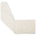 vidaXL Podložka s vankúšom HEERLEN Biela 40 x 145 cm PV fleece