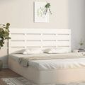 vidaXL Čelo postele biele 150x3x80 cm masívna borovica