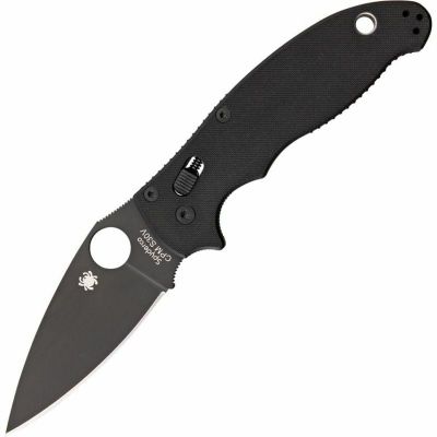 Spyderco C101GPBBK2 Manix 2 All Black vreckový nôž 8,6 cm, DLC, celočierna, G10