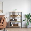 vidaXL Regál na knihy 6 úrovní 82 x 32 x 112 cm Kompozitné drevo