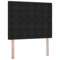 vidaXL Postel s úložným prostorem a matrací Čierna 120 x 200 cm látka