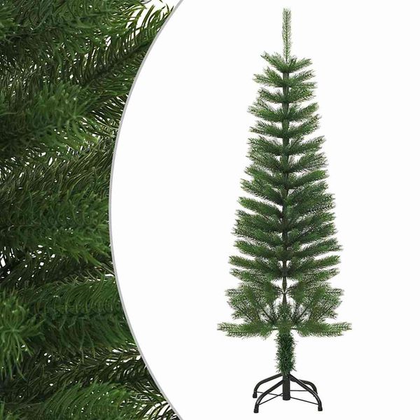 vidaXL Umelý úzky vianočný stromček s podstavcom 120 cm PE