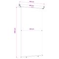 vidaXL Bočný markíz na balkón 140 x 250 cm