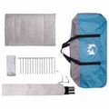 vidaXL Stan chata so strechou Modrá 400 x 210 x 180 cm Polyester