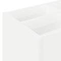vidaXL Stojan na slnečník Biela 65 x 24 x 50 cm Kompozitné drevo