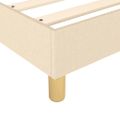 vidaXL Posteľný rám s boxspringom krémová 180x200 cm látka