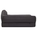 vidaXL Ergonomický matrac pre psa 90x64 cm ľanový vzhľad flís čierny