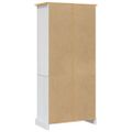 vidaXL Skrinka biela 80x40x170 cm mexická borovica Corona Range