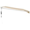 vidaXL Automatická zaťahovacia markíza, žltá a biela 4x3 m