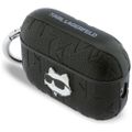 Karl Lagerfeld Monogram Choupette Head obal pre AirPods Pro 3 čierny