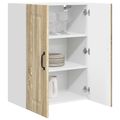 vidaXL Dvierka na umývačku Kalmar Sonoma dub 60 x 31 x 80 cm