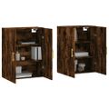 vidaXL Nástenné skrinky 2 ks dymový dub 69,5x34x90 cm