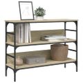 vidaXL Konzolový stolík dub sonoma 100x32x75 cm kompozitné drevo