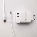 Forever TC-07-30AC PD QC charger 1x USB-C 1x USB 30W white + USB-C - USB-C cable 60W
