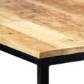 vidaXL Jedálenský stôl 140x70x75 cm surové masívne mangovníkové drevo
