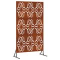 vidaXL Záves na zabezpečenie súkromia 100 x 50 x 180 cm Hrdzavý