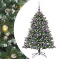 vidaXL Umelý vianočný stromček Zelená 120 cm PVC, plast a oceľ