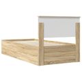 vidaXL Rám postele Sonoma dub 75 x 190 cm Kompozitné drevo