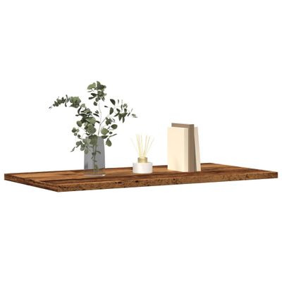 vidaXL Nástenné police 4 ks staré drevo 60x30x1,5 cm, kompozitné drevo