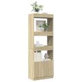 vidaXL Vysoká skrinka dub sonoma 63x33x180 cm kompozitné drevo