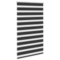 vidaXL Zebrová roleta 100,9x175 cm, šírka látky 96,7 cm, čierna