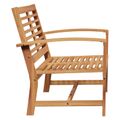 vidaXL lavička Hnedá 110 x 65 x 76,5 cm Husté teakové drevo