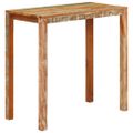 vidaXL Barový stôl 112x55x108 cm masívne recyklované drevo